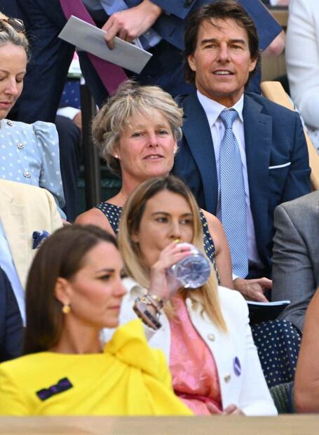 Tom Cruise, hipnotizado por la belleza de Kate Middleton en Wimbledon