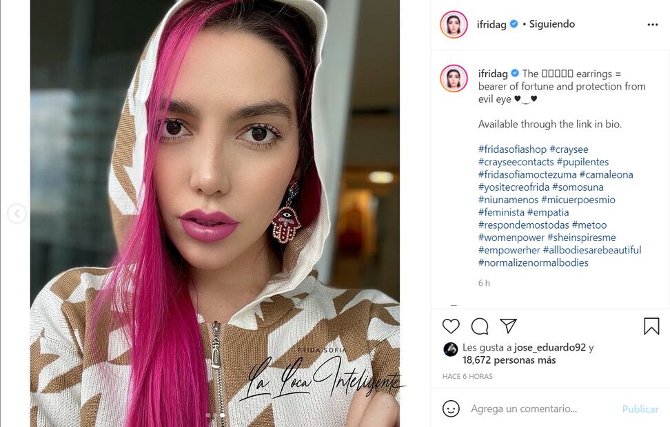 Frida Sofía Moctezuma Guzmán reaparece con nuevo look