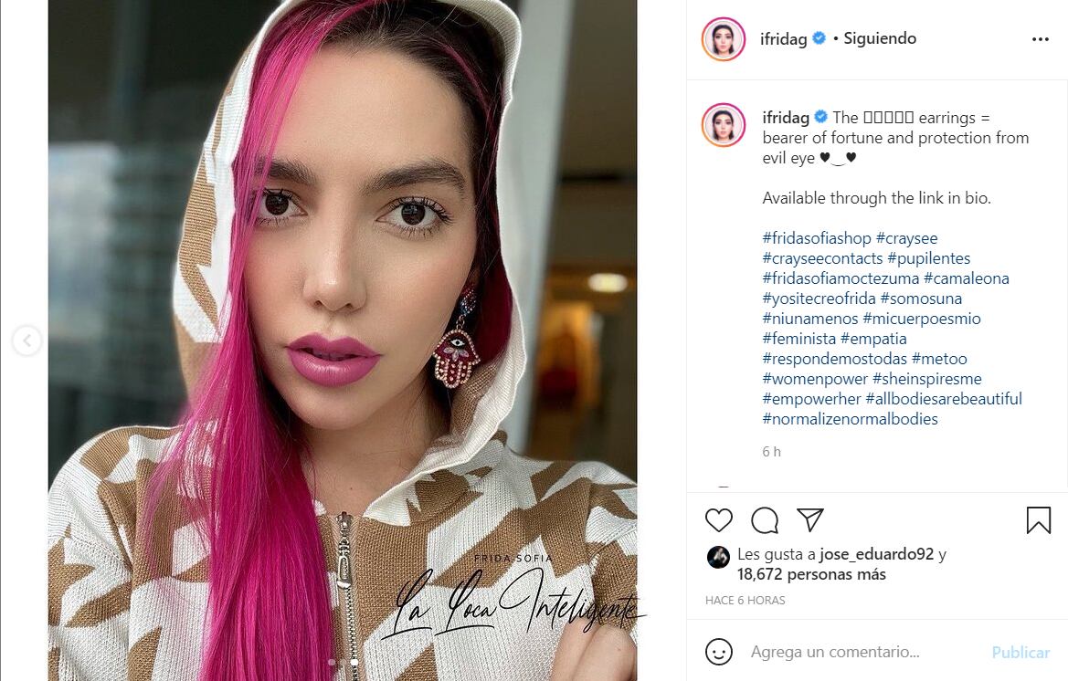 Frida Sofía Moctezuma Guzmán reaparece con nuevo look