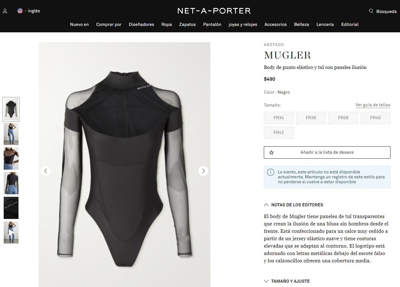 Ángela Aguilar, elegante y sexy en un bodysuit de Thierry Mugler