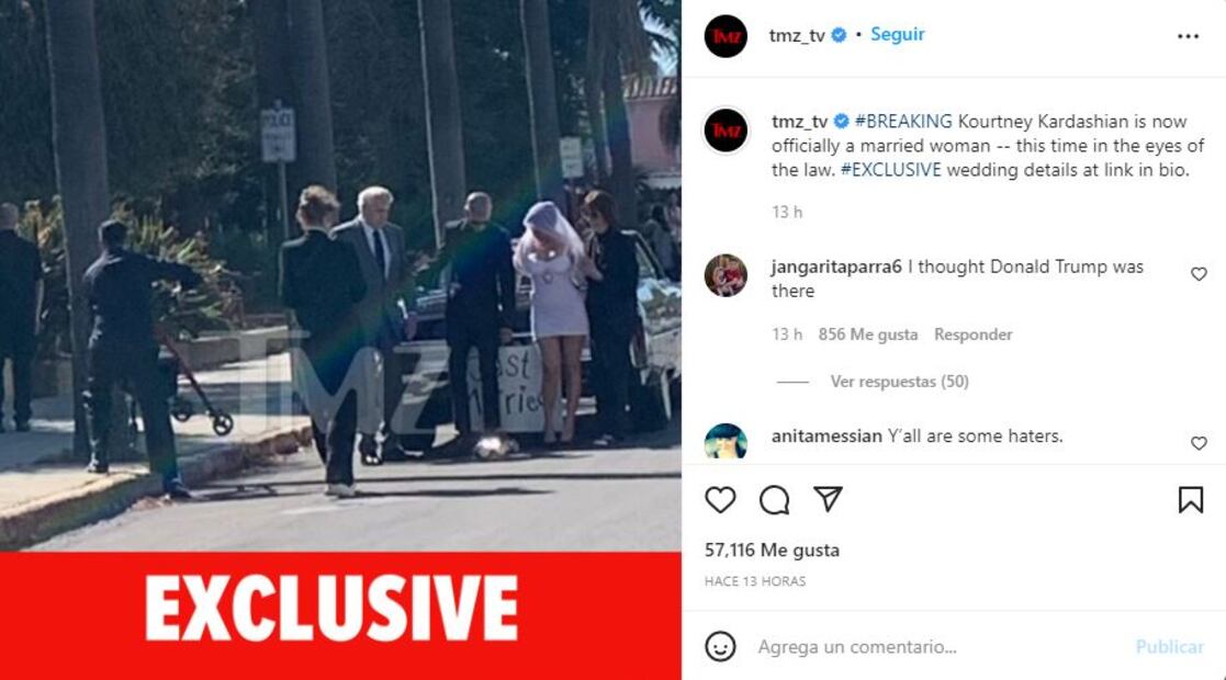 Kourtney Kardashian y Travis Barker por fin se casaron en California