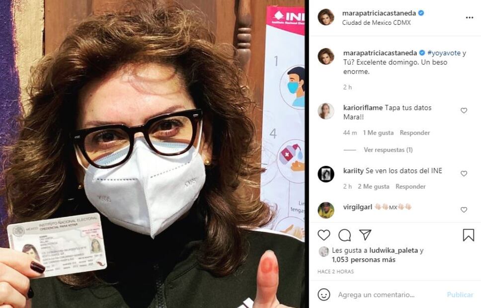 Así votaron Paulina Peña, Ludwika Paleta y más personalidades este domingo de elecciones