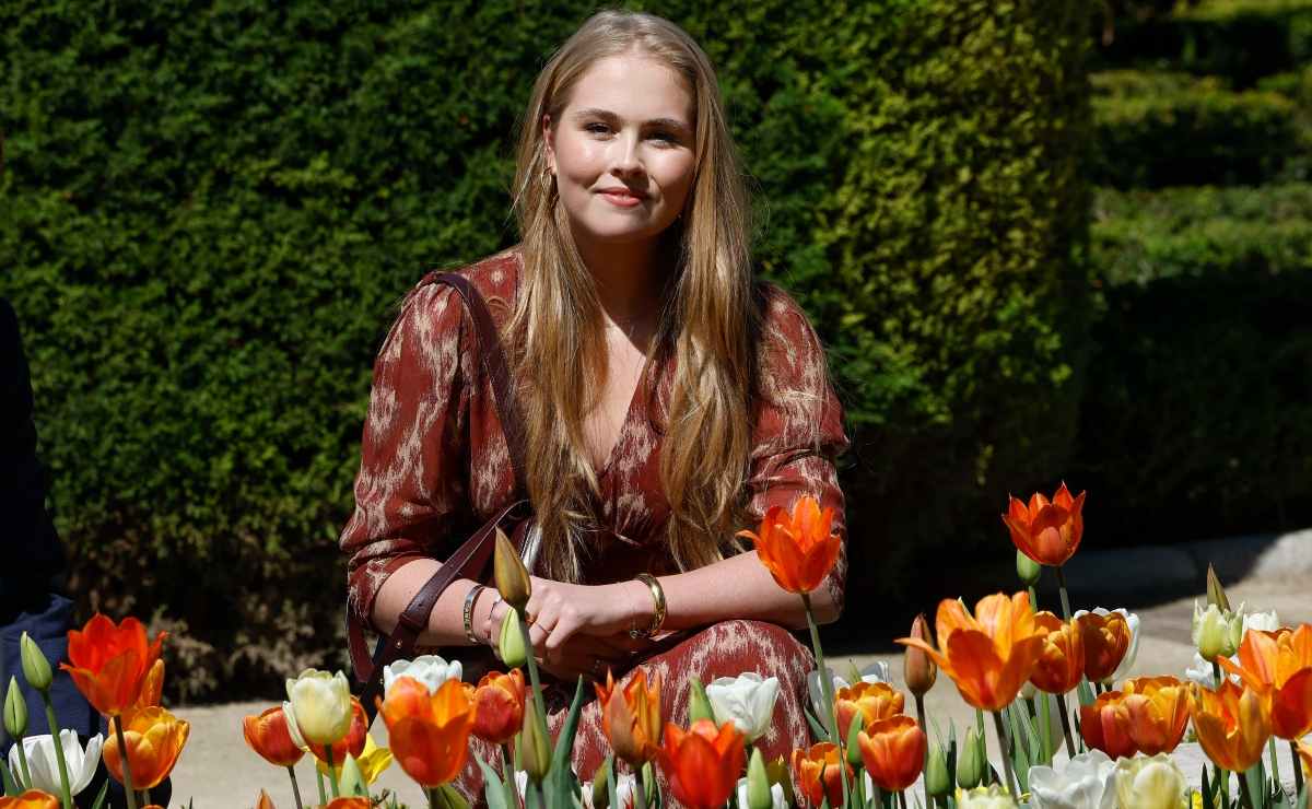 La princesa Amalia de Holanda inaugura el jardín de tulipanes en Madrid / Foto: Chema Moya - EFE