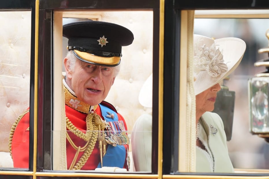 El rey Carlos III y la reina Camila en el desfile Trooping the Colour 2024 / Foto: Getty Images