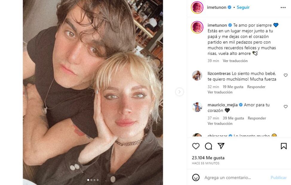 Esposa de Julián Figueroa se despide del cantante con sensible mensaje