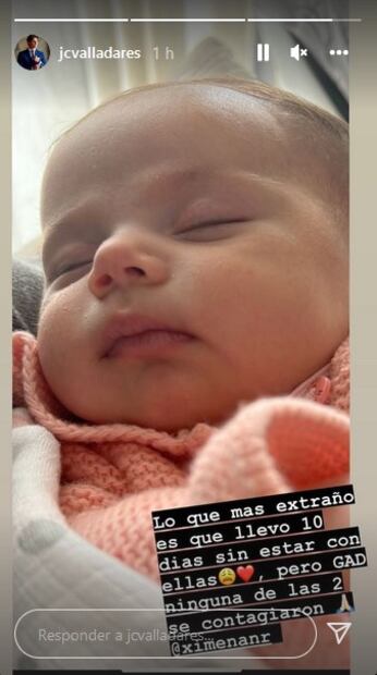 Juan Carlos Valladares lleva 10 días sin ver a Ximena Navarrete y a su hija por Covid