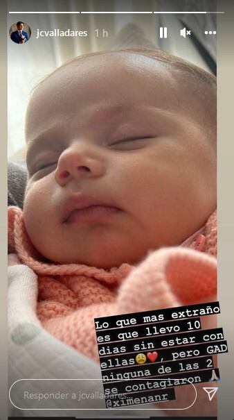 Juan Carlos Valladares lleva 10 días sin ver a Ximena Navarrete y a su hija por Covid
