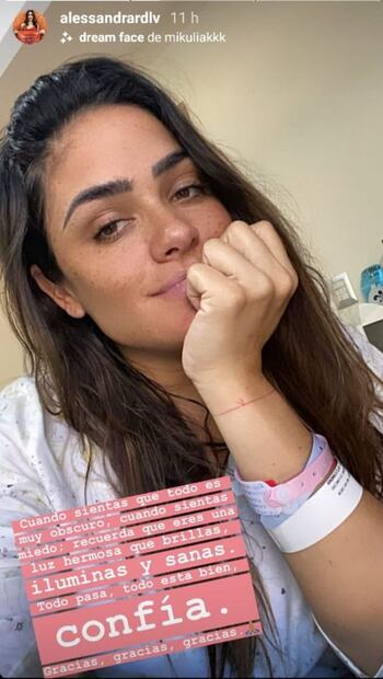 "Estoy viva de milagro", Alessandra Rojo de la Vega 