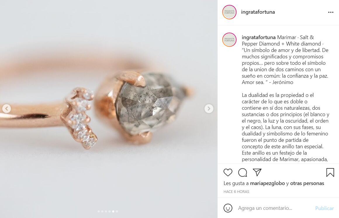 ¿Marimar Vega se casa con Jerónimo Rodríguez? Filtran foto del que sería su anillo de compromiso 