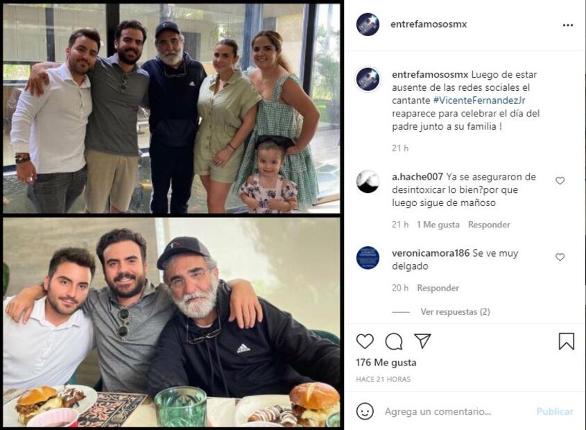 Reaparece Vicente Fernández Jr. y lo hace con nuevo look