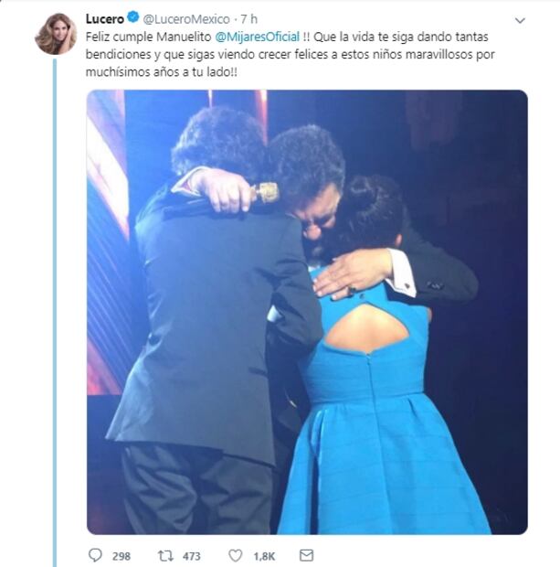 Así fue la conmovedora felicitación de Lucero a Mijares por su cumpleaños