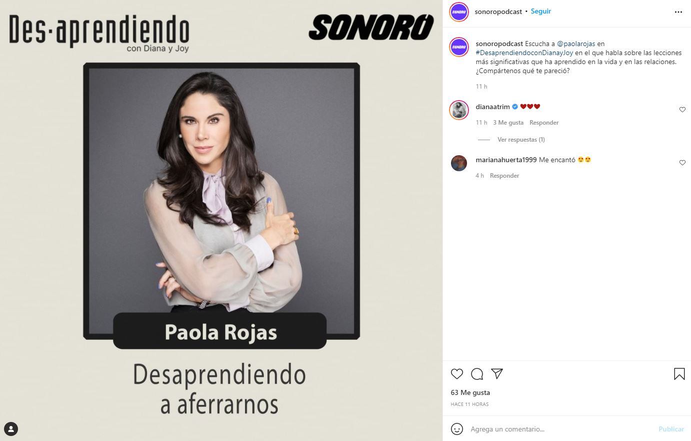 Joy Huerta y Diana Atri estrenan podcast