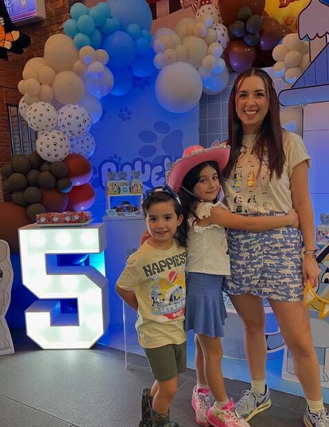 Fátima Torre con Diego e Isabella, sus hijos / Foto: Instagram