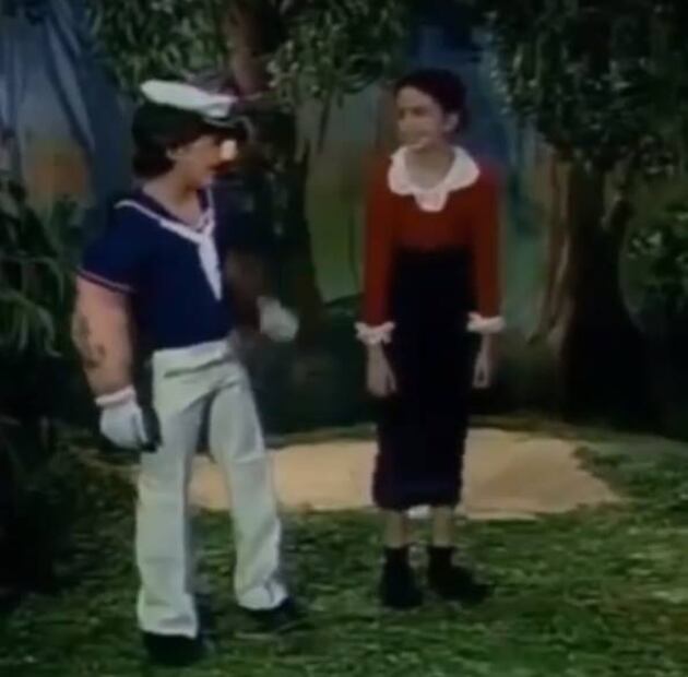 #tbt Lucero comparte nostálgico video de Chiquilladas cuando interpretaba a Olivia, la novia de Popeye