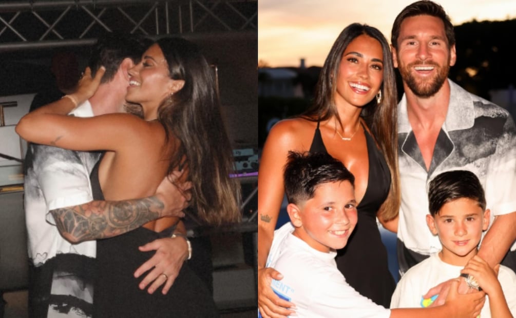 Lionel Messi con su esposa Antonela y sus hijos Thiago y Mateo / Foto: Instagram