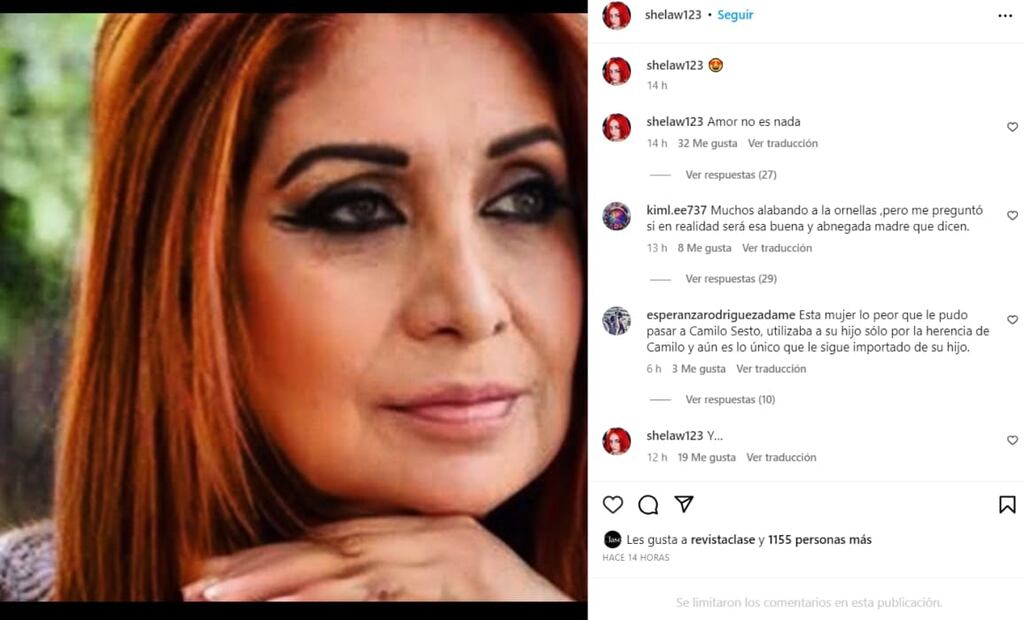 Lourdes Ornelas, mamá de Camilo Blanes / Instagram