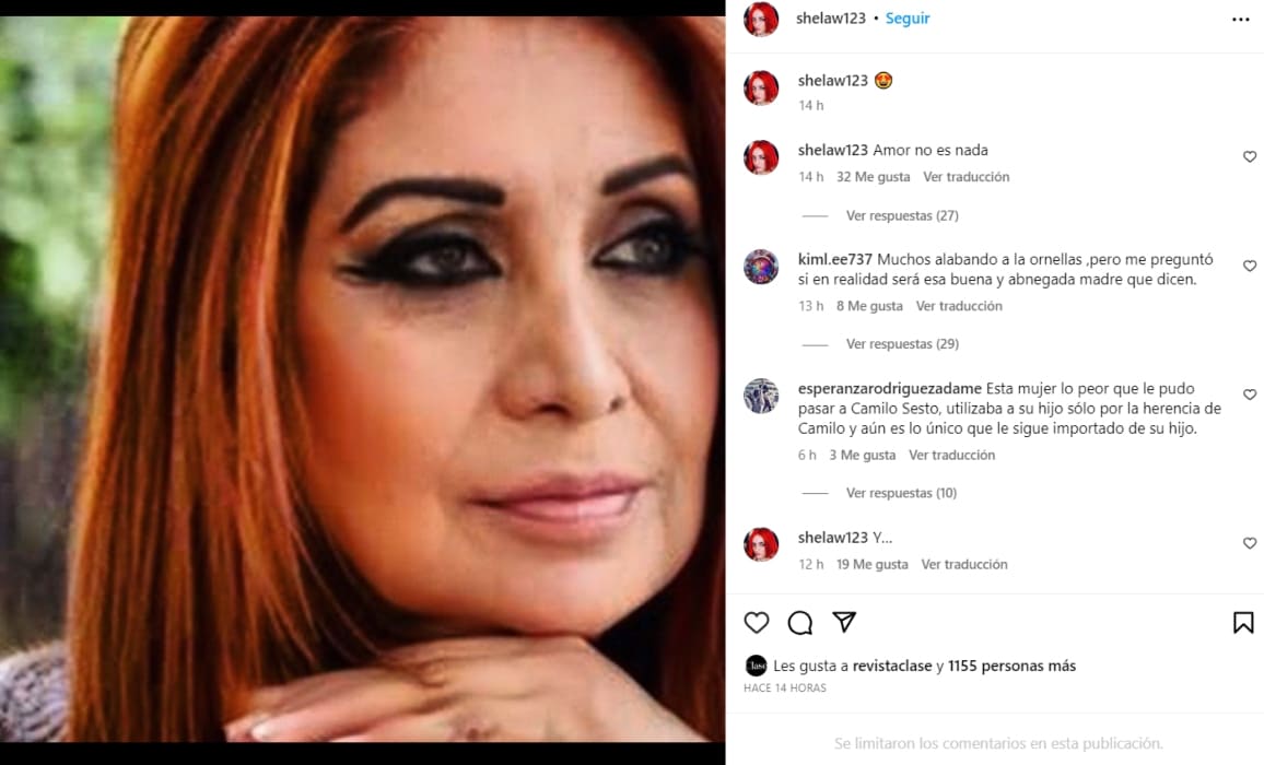 Lourdes Ornelas, mamá de Camilo Blanes / Instagram