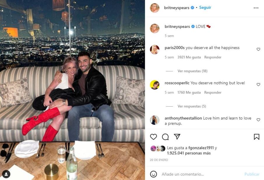 Britney Spears y Sam Asghari encienden las redes con apasionado video