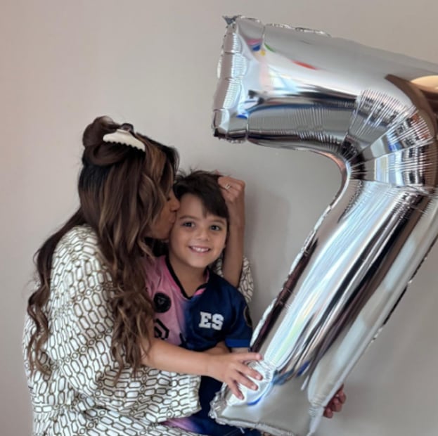 Eva Longoria  y su hijo Santiago / Foto: Instagram
