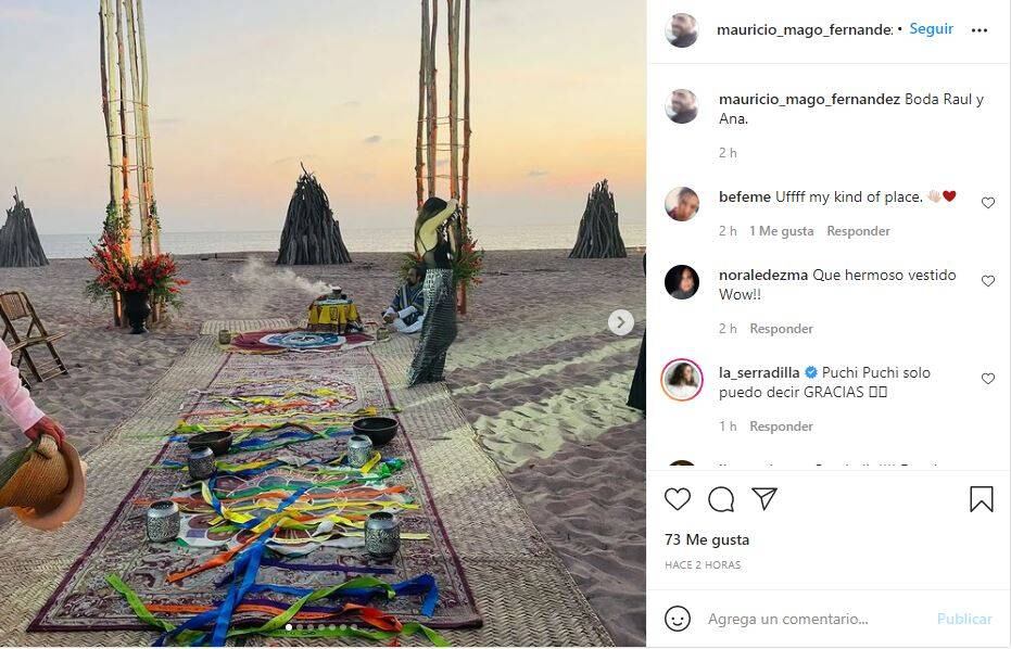 Ana Serradilla y Raúl Martínez Ostos se casaron en la playa