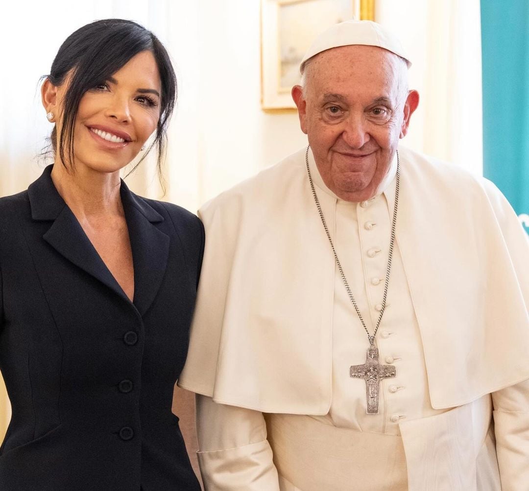Lauren Sánchez junto al Papa Francisco / Foto: Instagram
