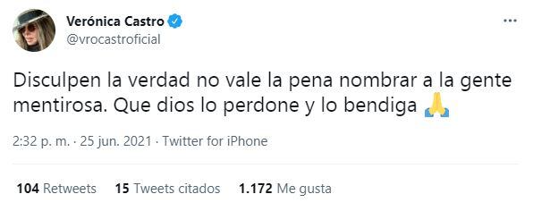Verónica Castro llama “mentiroso” a Manolo Caro por su salida de “La casa de las flores”