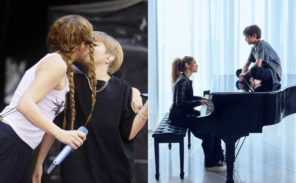 Shakirea y sus hijos comparten la pasión por la música / Foto: Instagram @shakira