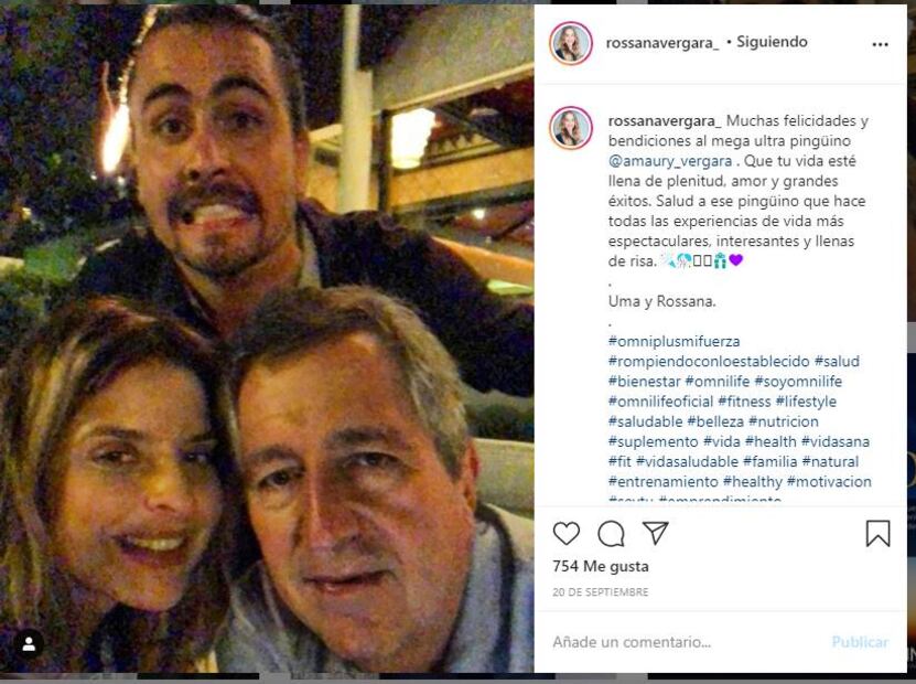 Rossana Vergara, de vuelta al reflector y en total apoyo a los Vergara