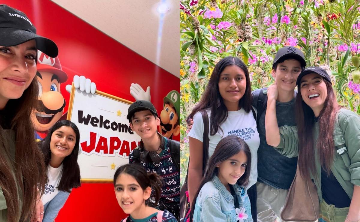 Claudia Lizaldi y sus hijos Iam y Elah / Foto: Instagram @claudializaldi