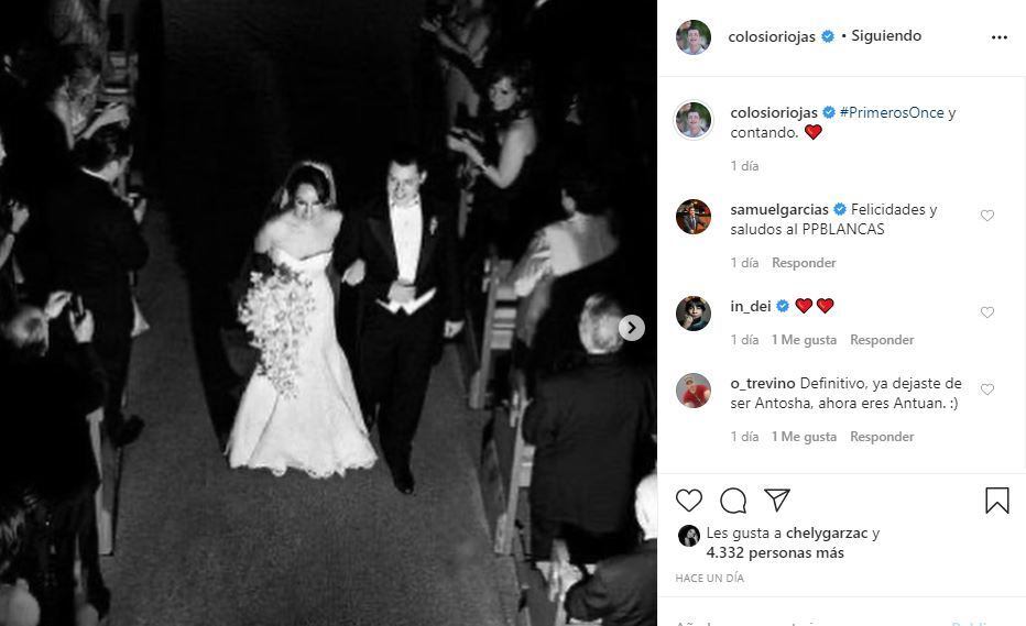Luis Donaldo Colosio Riojas cumple 11 años de casado