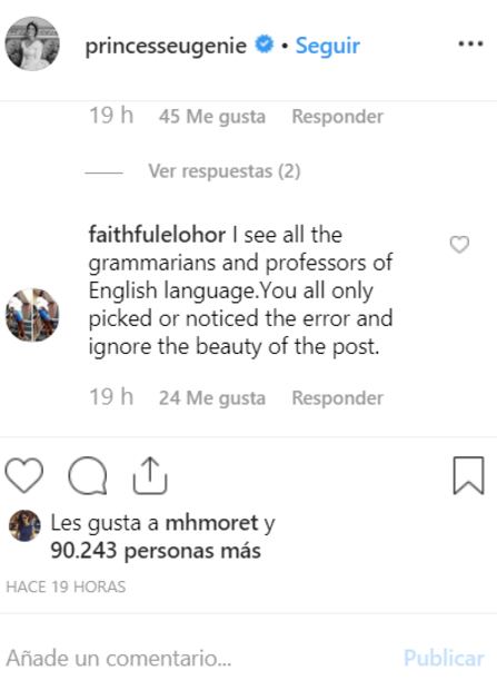 Se burlan de Eugenia de York por un 'dedazo' en publicación de Instagram 