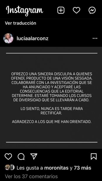 Lucía Alarcón, editora de Harper’s Bazaar México: “aceptaré las consecuencias”