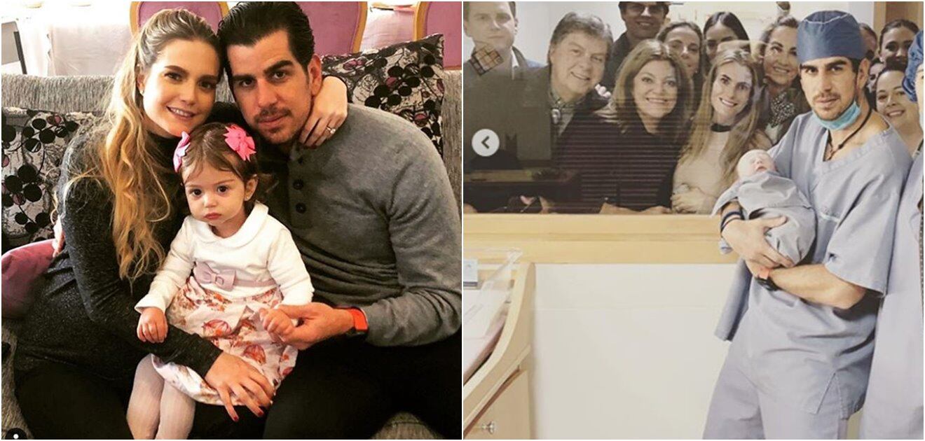 Ya nació el hijo de Alex Valladares y Miriam Huber