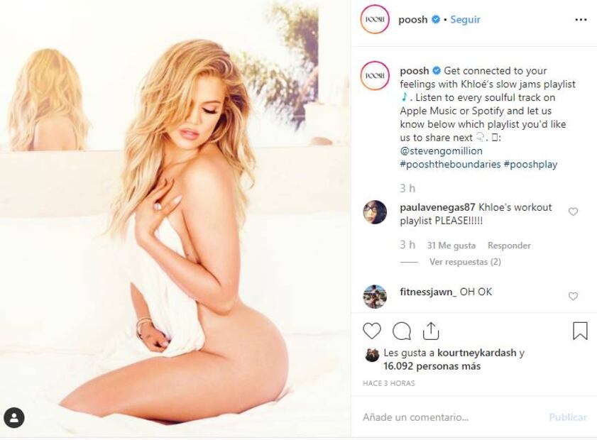 Khloé Kardashian se atreve y posa totalmente desnuda 
