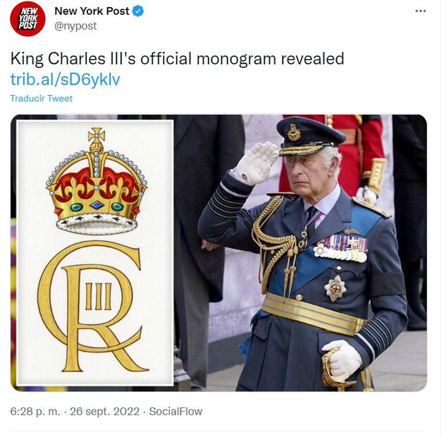 ¿Carlos III le copió el logo a Cristiano Ronaldo? Lanzan la nueva insignia del Rey pero se parece a un logo del futbolista