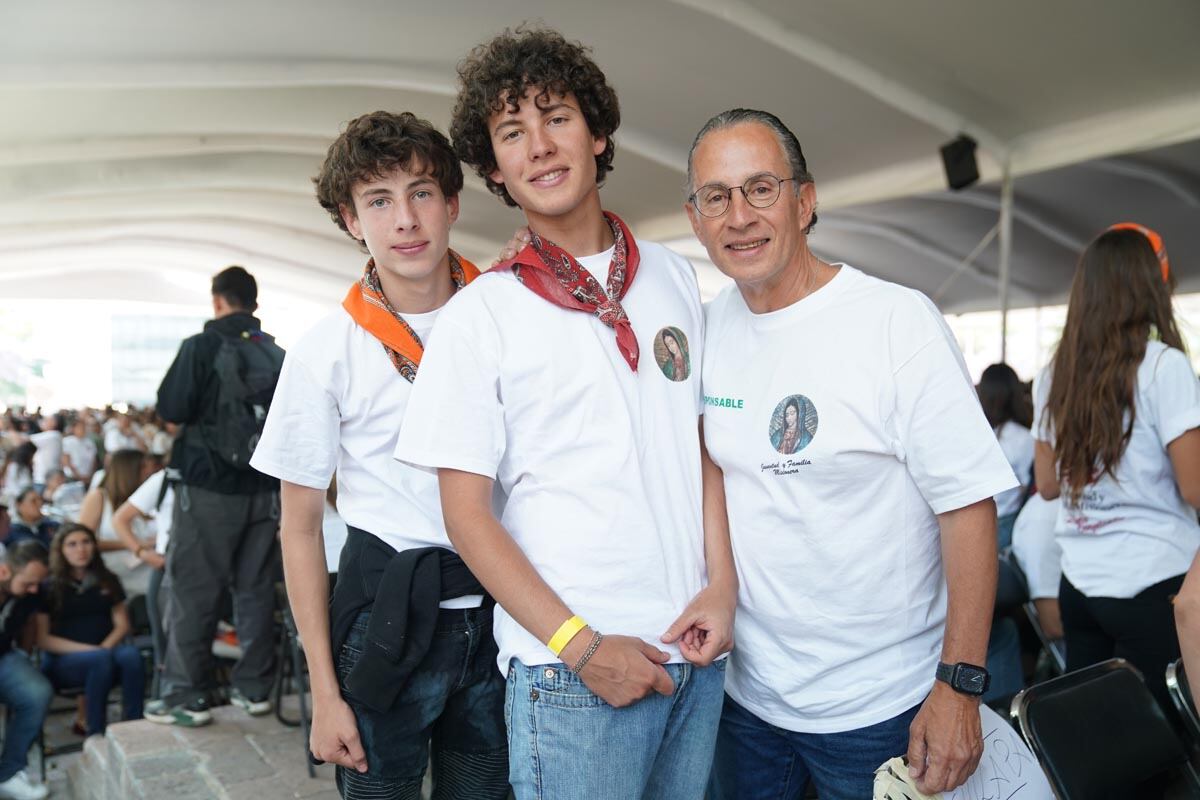 Mauricio, Diego y Pedro Da Paz. (Foto: Héptor Arjona)