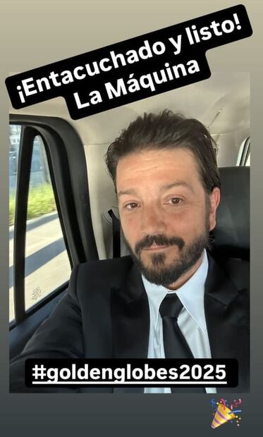 Diego Luna previo a los Golden Globes 2025 / Foto: Instagram