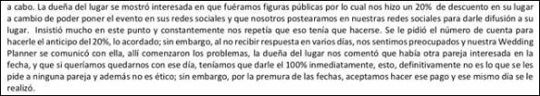 Dulce María se defiende de los administradores del jardín donde se llevaría a cabo su boda con Paco Álvarez