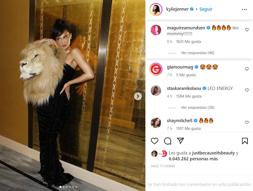 PETA defiende a Kylie Jenner y Schiaparelli por lucir vestidos con cabezas de animales