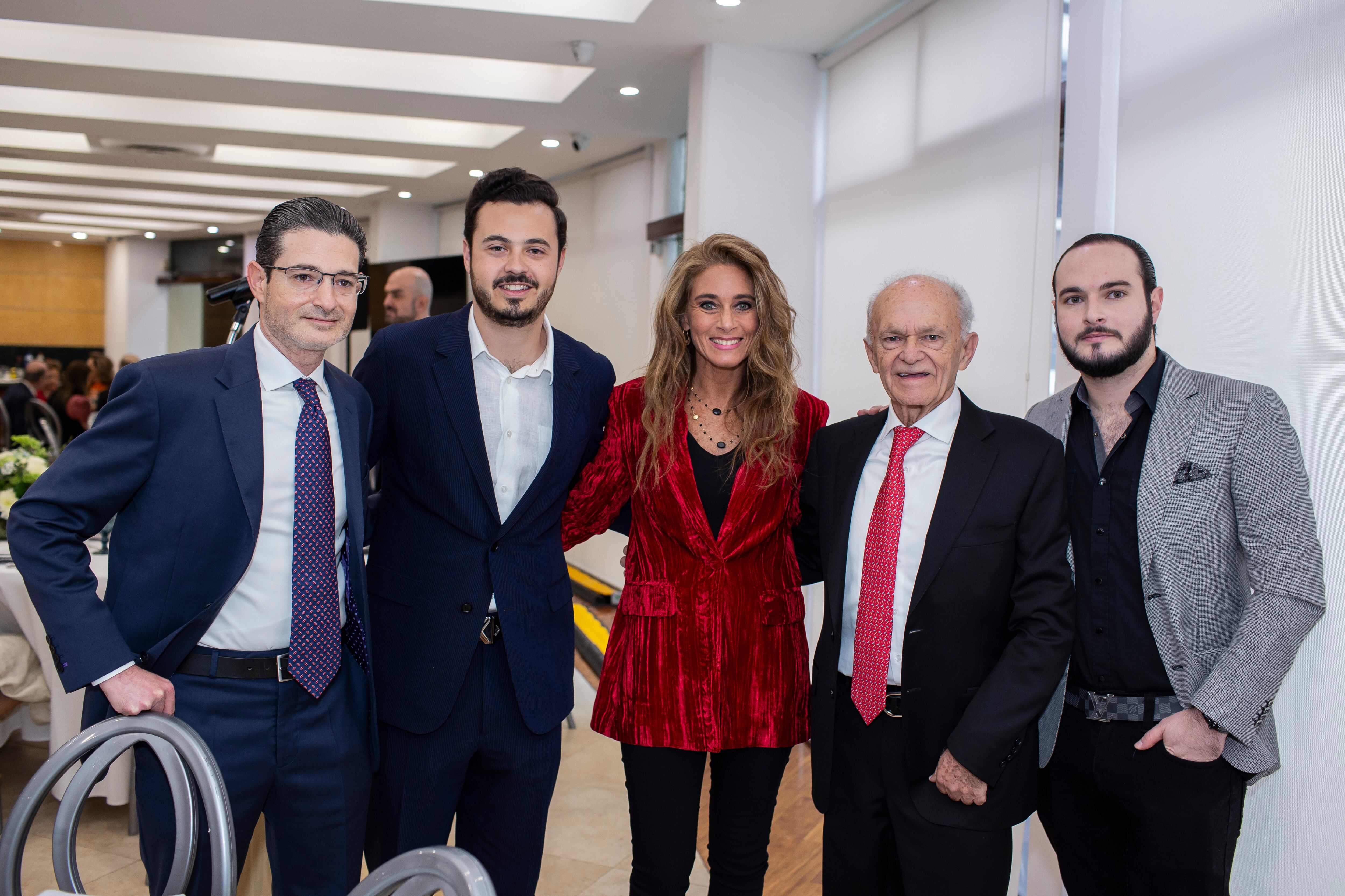 Charbel, Santiago, Sissi, Alfredo Harp Helú y Alfredo Harp Anaya. (Foto: Esteban Torreblanca)