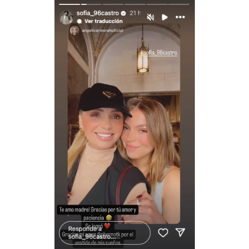 Angélica Rivera y Sofía Castro  / Foto: Instagram