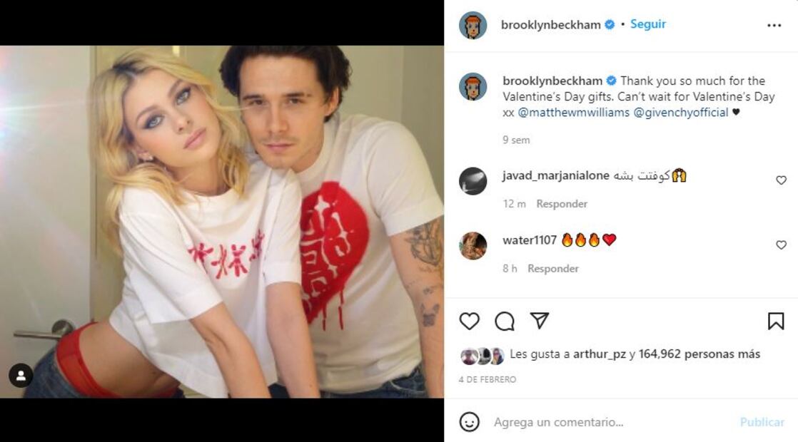 Brooklyn Beckham tomará el apellido de su esposa Nicola Peltz