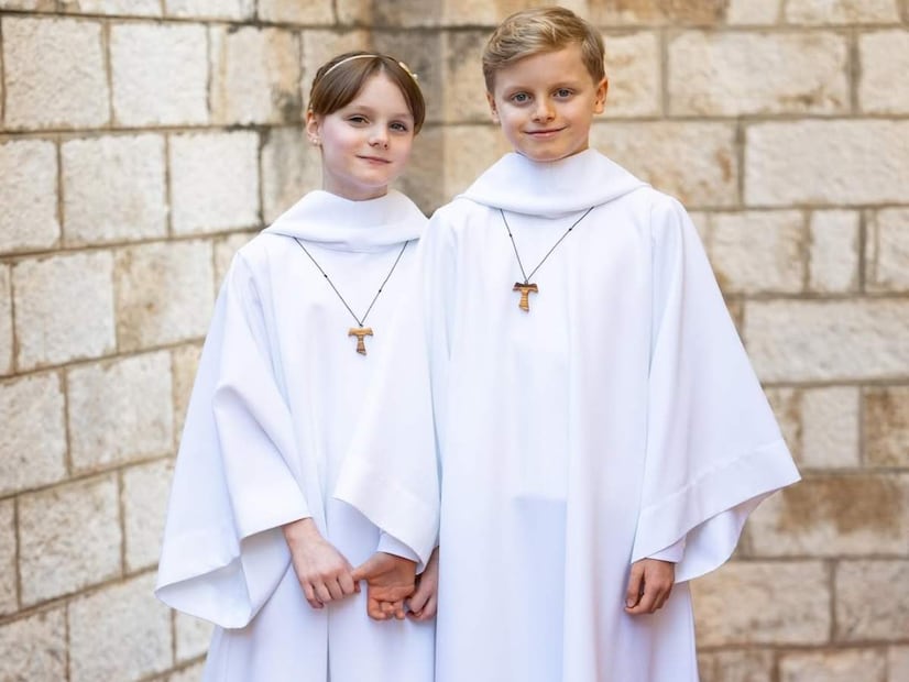 Los príncipes Jacques Honoré Rainier y Gabriella Thérèse Marie / Foto: Instagram @palaisprincierdemonaco