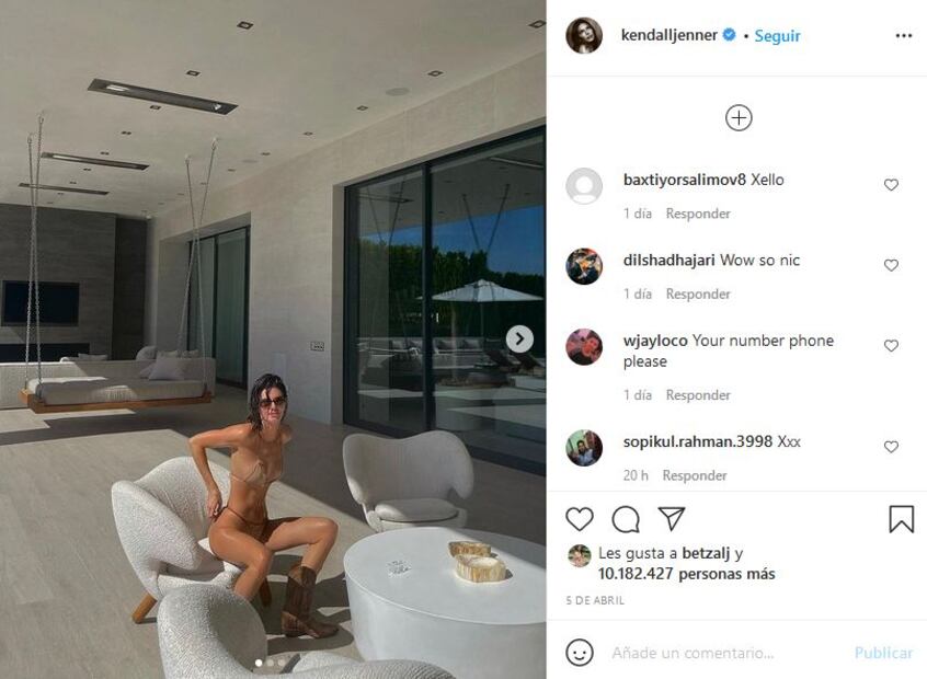 Así luce Kendall Jenner el bikini tendencia de este verano