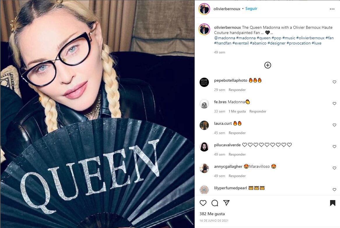 Madonna y Beyoncé prefieren el abanico, el arma elegante para combatir el calor
