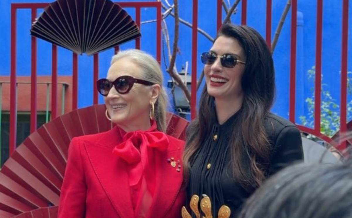 Meryl Streep y Anne Hathaway visitaron la Ciudad de México / Foto: Instagram @reginablandon