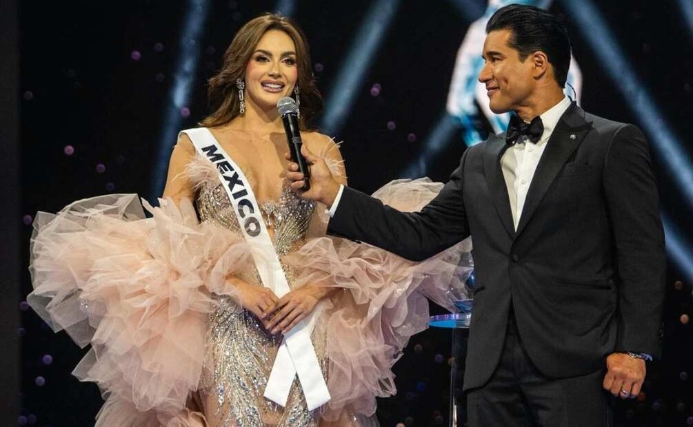 Fernanda Beltrán durante la ronda de preguntas en Miss Universo 2024 / Foto: Instagram