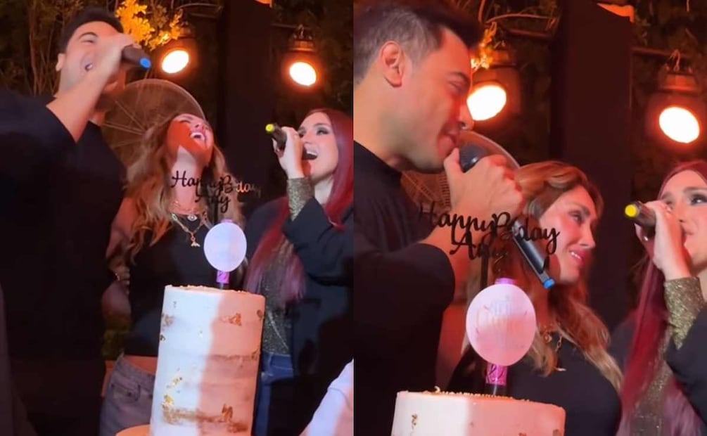 Carlos Rivera y Dulce María le cantaron las mañanitas a Anahí / Fotos: Captura Instagram @anahi