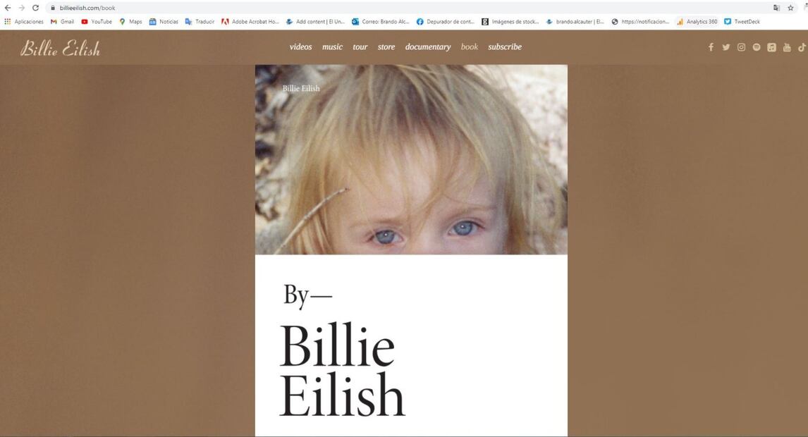 Billie Eilish lanza a la venta su primer libro de fotos personales