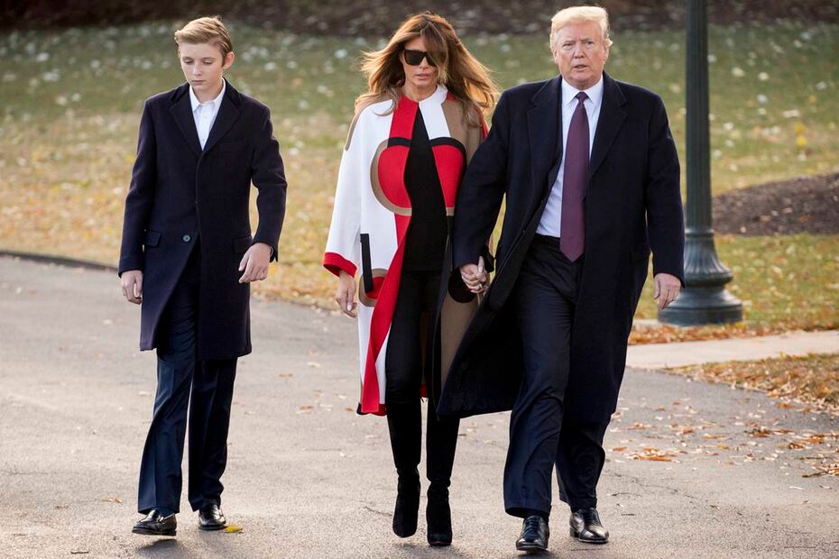 Barron, Melania y Donald Trump / Foto: Archivo